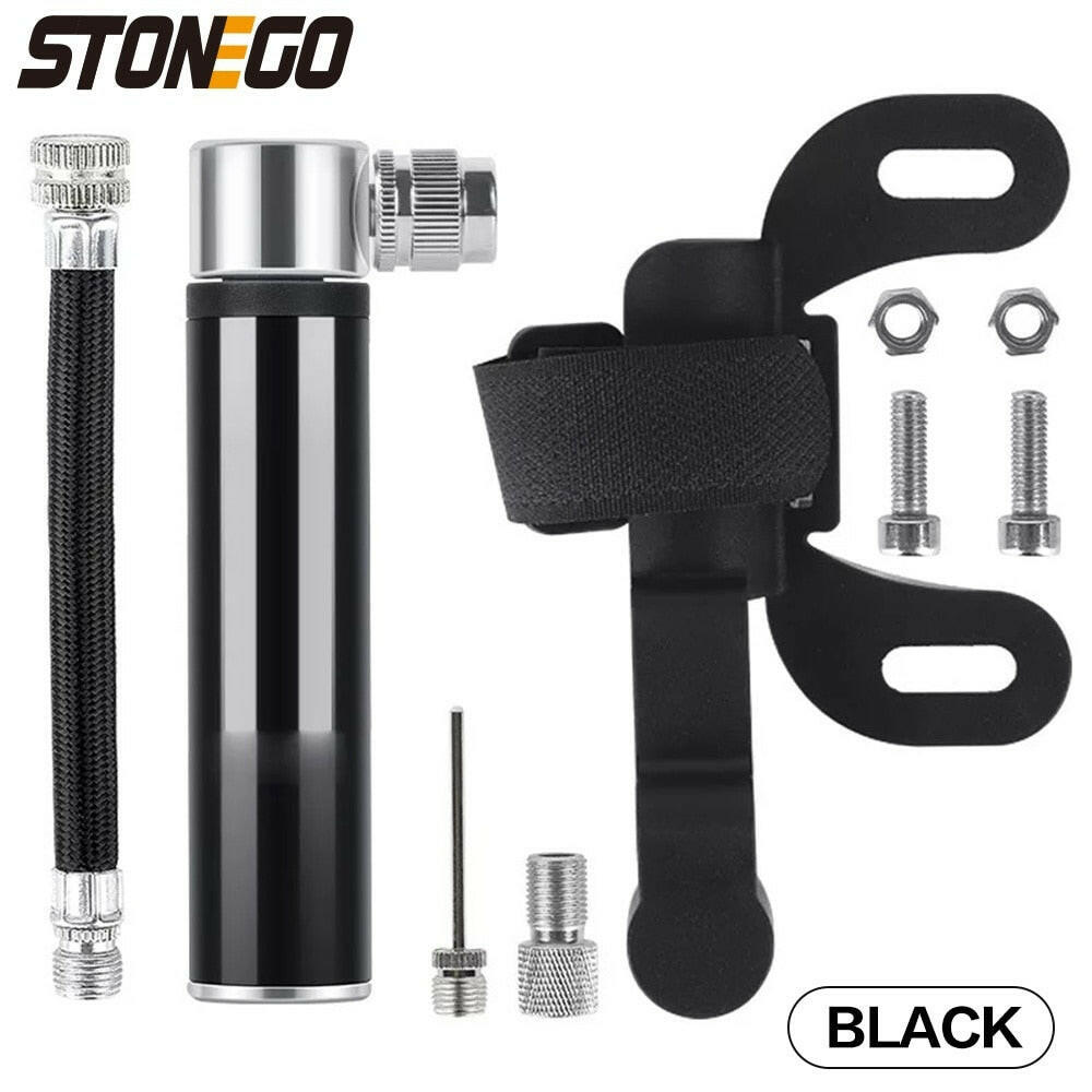 Portable Pocket Bike-Pump 120 PSI High Pressure, Mini Bike Pump Fits Presta/Schrader Valve Ultralight Bicycle Tire Pump-WAYBIKER