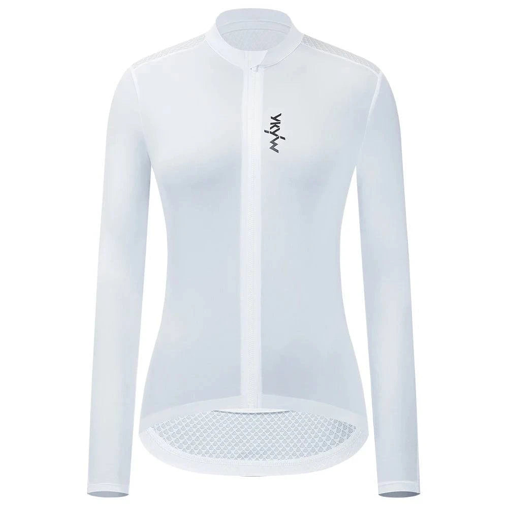 YKYWBIKE Women's Cycling Jersey Long Sleeve Bicycle Long Jersey Road Bike Jersey Bicycle Shirt Bike Wear Cycling Maillot-WAYBIKER
