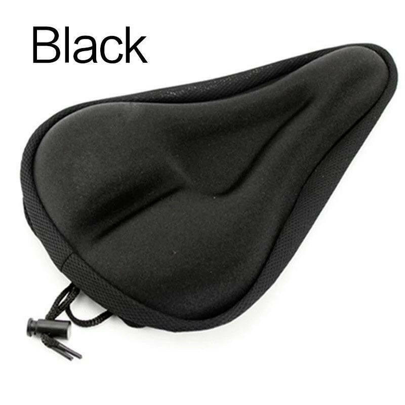 Bike Seat Cover Padded Wide Gel Soft Pad Exercise Bike Seat Cushion Wide Foam Bicycle Seat Cushion-WAYBIKER