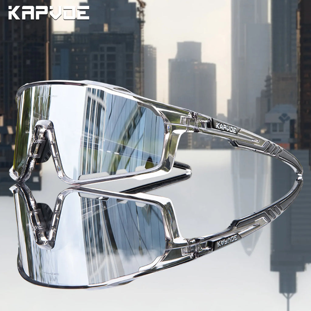 Kapvoe UV400 Racing Bike Glasses Eyewear MTB Cycling Sunglasses Cycling Glasses  Polarized Men's Sunglasses Women Sport Goggles-WAYBIKER