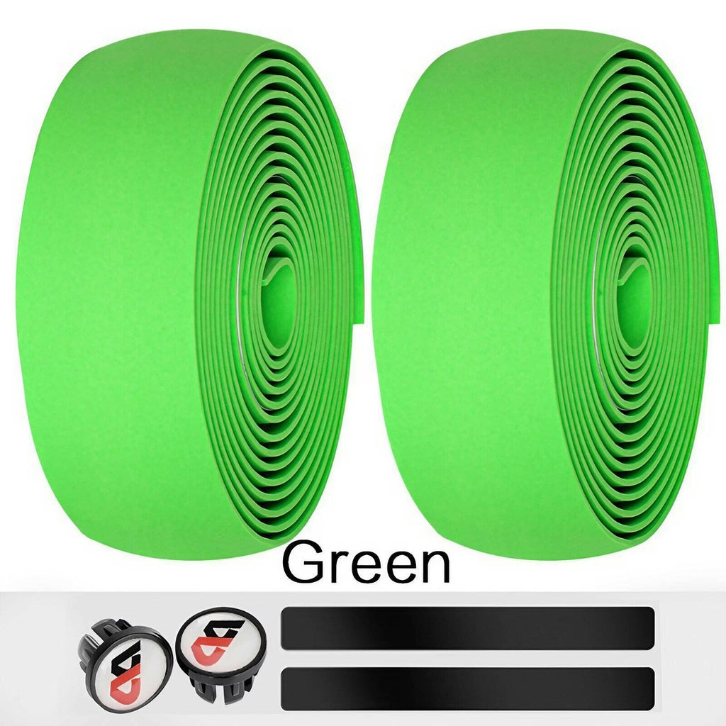 High Quality Cycling Road Bike Sports Bicycle Handlebar Rubber Tape Wrap with 2 Bar Plug-WAYBIKER
