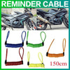 150cm Bike Spring Cable Lock Anti-Theft Rope Alarm Disc Lock Bicycle Security Reminder Motorcycle Theft Protection-WAYBIKER