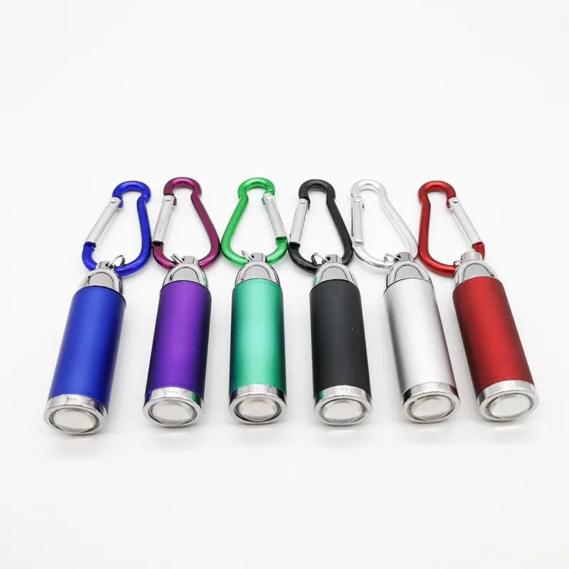 Torch Keychain Torch Hiking Mini Camping Lights Pocket Battery Powered Lamp Flashlights Portable Small Flashlight Key Ring-WAYBIKER