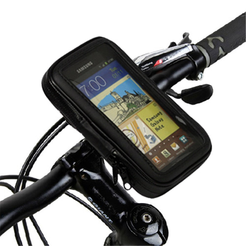 Waterproof Motorcycle Bike Handlebar Mount Holder 5.3-inch for Samsung Galaxy Note I9220 I717 / S5