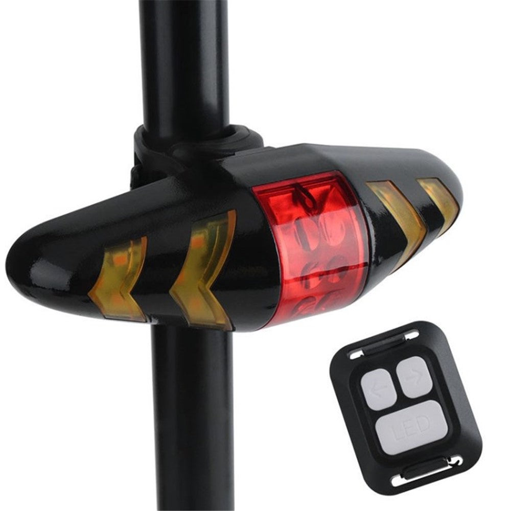 Safety Warning Bike Tail Lights USB Rechargeable LED Mini Bicycle Rear Turn Signal Lights with Remote Control
