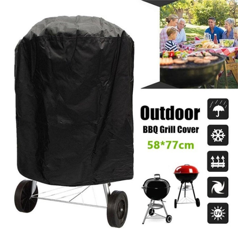 420D Waterproof Barbecue BBQ Grill Cover Heavy Duty Outdoor Fire Pit Oven Cover