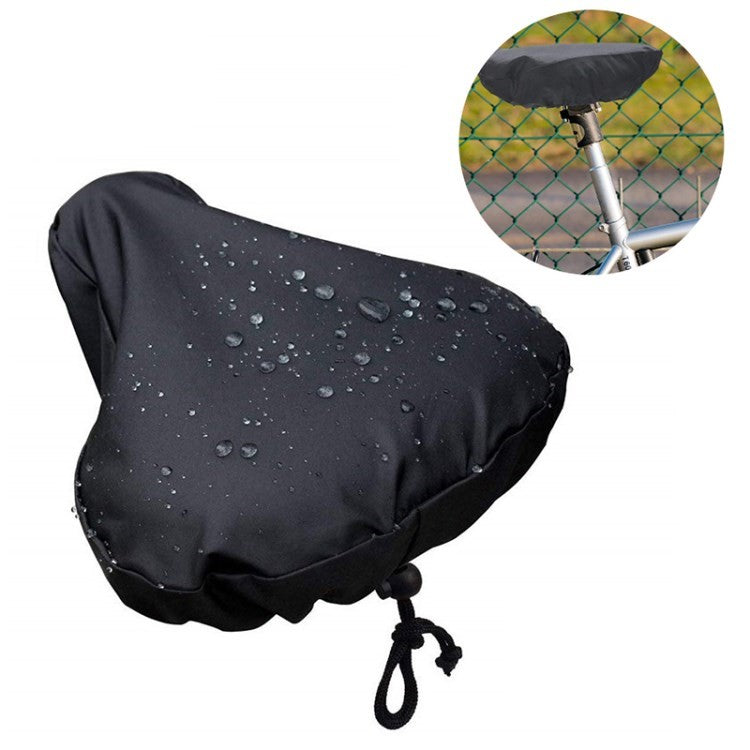 Waterproof Bicycle Saddle Cover Bike Seat Cushion Rain Cover with Drawstring