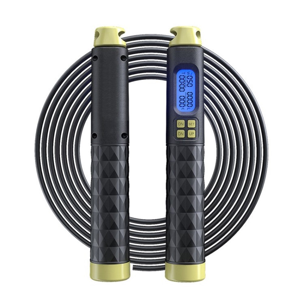 S09 Adjustable Skipping Rope with Digital Calorie and Loop Counter Jump Rope