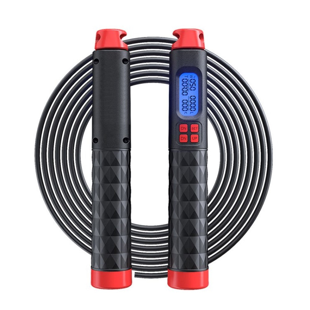 S09 Adjustable Skipping Rope with Digital Calorie and Loop Counter Jump Rope
