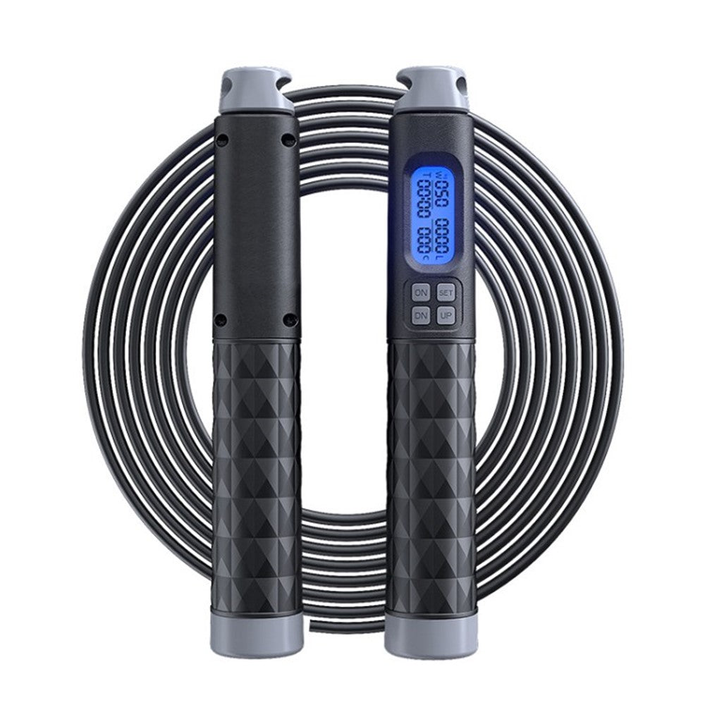 S09 Adjustable Skipping Rope with Digital Calorie and Loop Counter Jump Rope