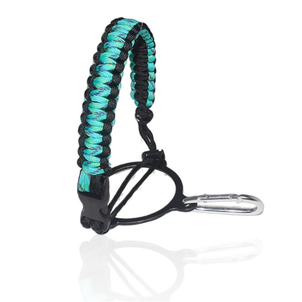 Paracord Handle Strap Paracord Carrier Survival Strap Cord with Carabiner for 12-64oz Wide Mouth Water Bottles Water Bottle Not Included