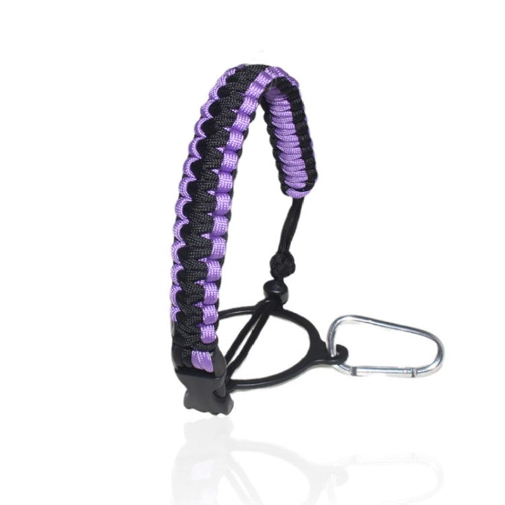 Paracord Handle Strap Paracord Carrier Survival Strap Cord with Carabiner for 12-64oz Wide Mouth Water Bottles Water Bottle Not Included