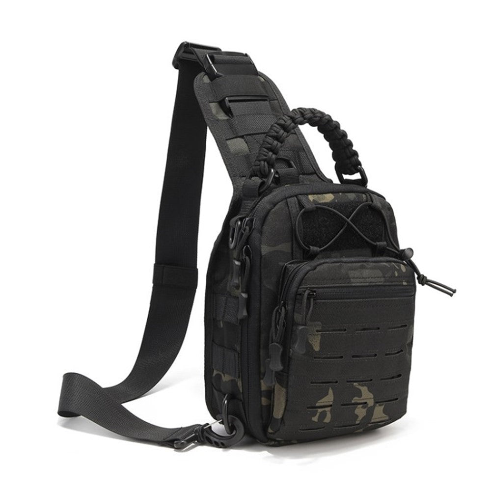 Outdoor Waterproof Camouflage Chest Sling Bag 600D Oxford Cloth Bag for Camping Hiking Travel