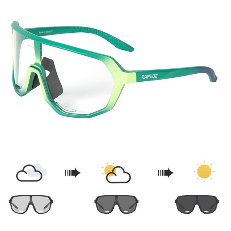 KAPVOE Cycling Photochromic Glasses Outdoor Windproof Motorcycle Bicycle Goggles