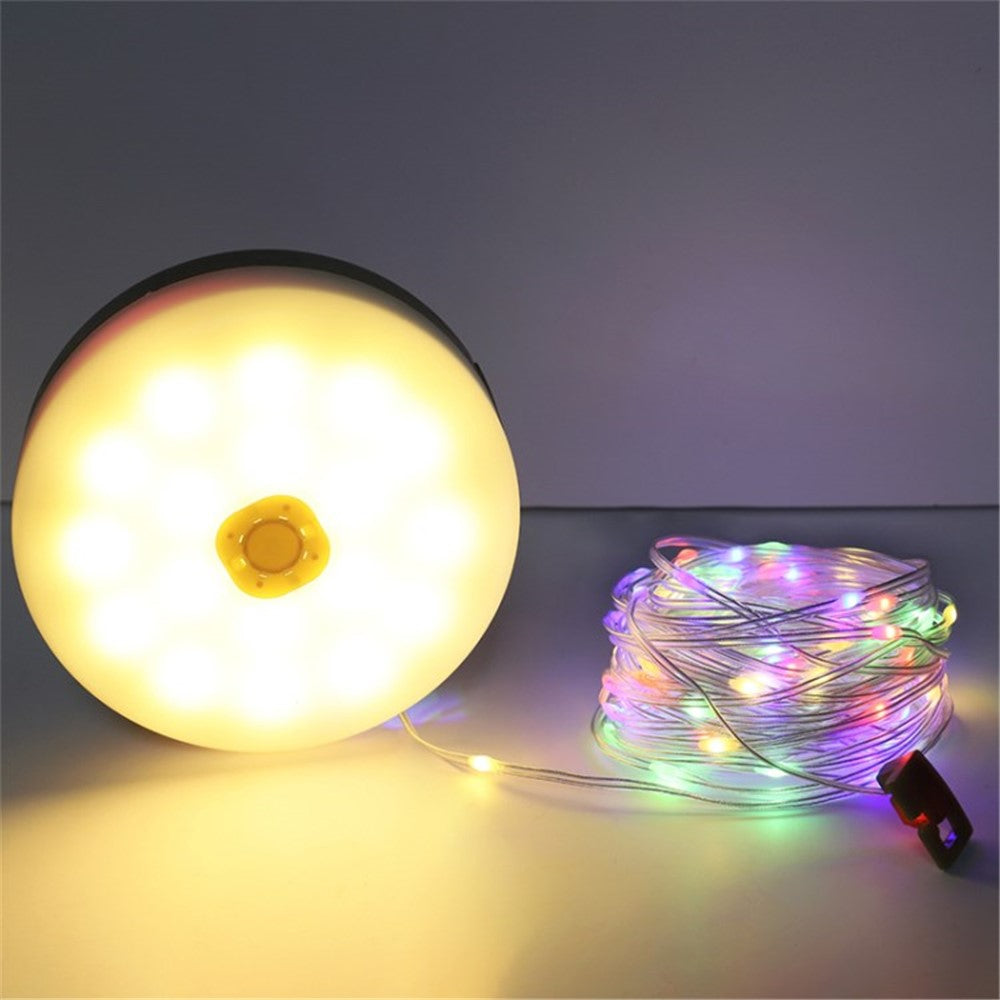 12m 120-LED Solar Light Outdoor Waterproof Ambient Lamp - Multi-Color 12m, 120