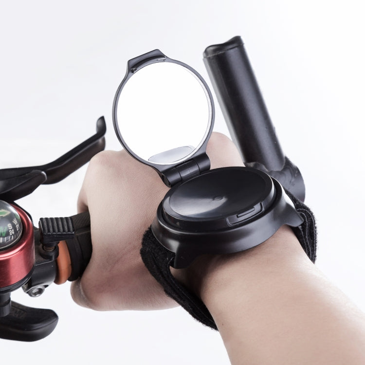 Bicycle 360 Degree Back Mirror Arm Wrist Strap Rear View Mirror, Wrist Strap Rear View Mirror