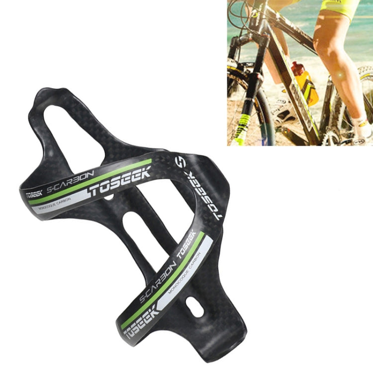 TOSEEK Matte Full Carbon Fiber Road Bicycle Water Bottle Holder, Matte Yellow , Matte Green , Matte Grey , Matte Blue , Matte Red
