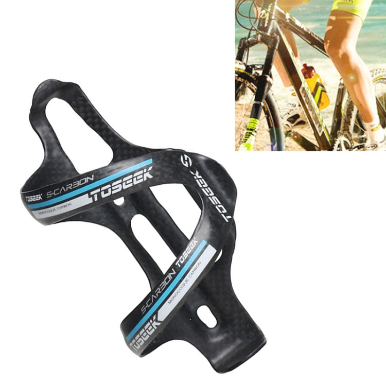 TOSEEK Matte Full Carbon Fiber Road Bicycle Water Bottle Holder, Matte Yellow , Matte Green , Matte Grey , Matte Blue , Matte Red