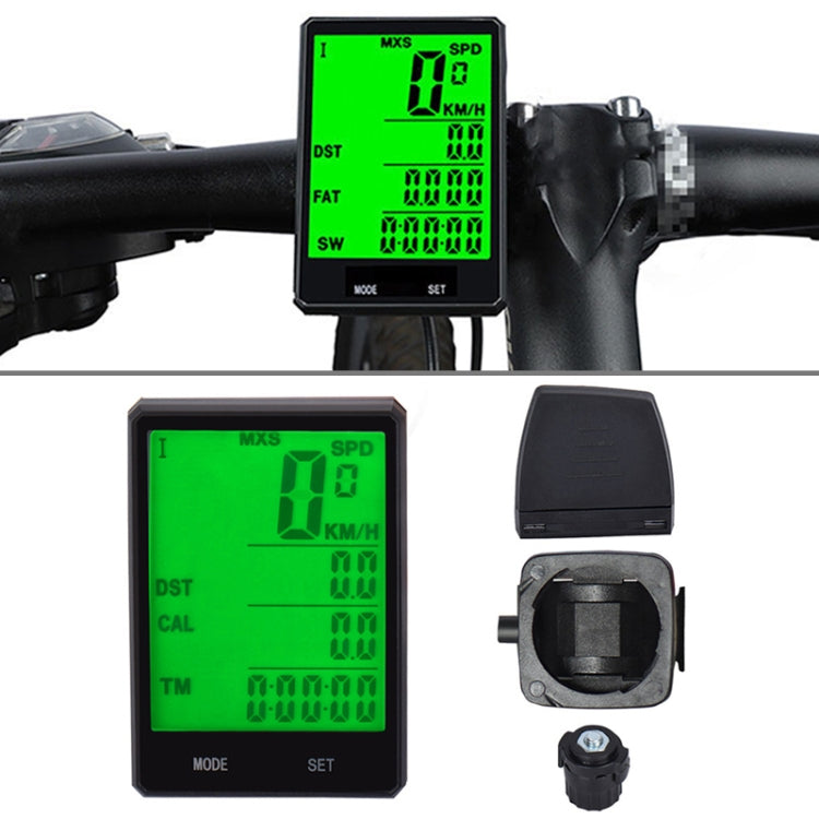 2.8 inch English Wireless Waterproof Cycle Computer LCD Odometer Speedometer, Wireless