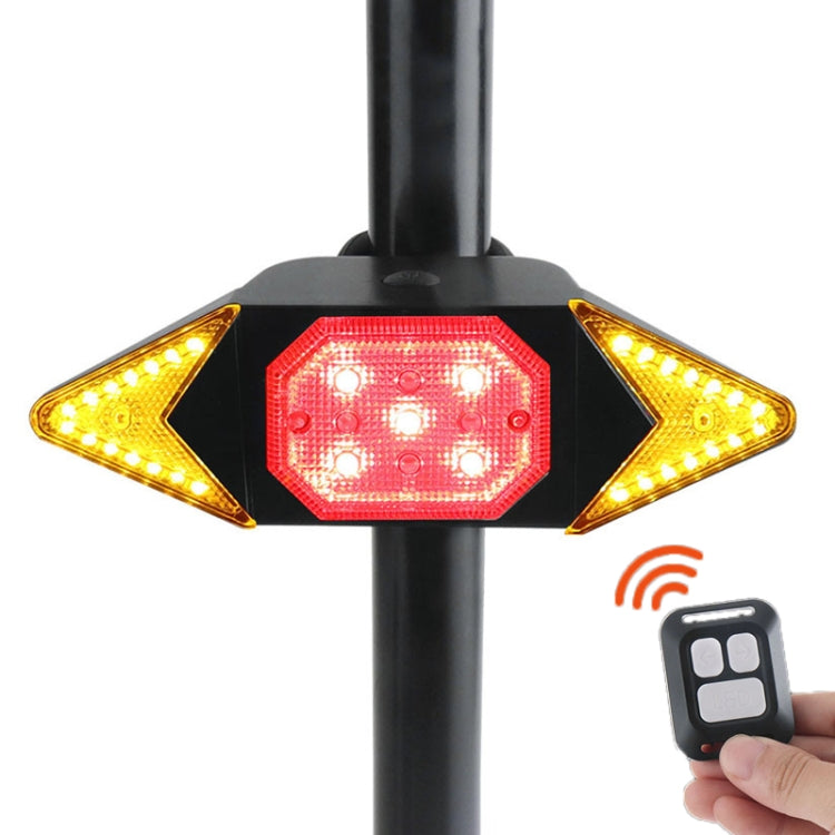 USB Rechargeable Bicycle Turn Light Wireless Remote Control Bike Tail Light, Wireless RC Bike Tail Light