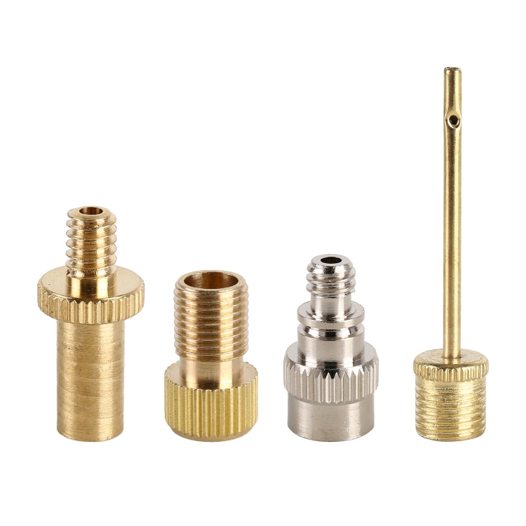 4 in 1 A Inflator Adapter French Mouth / US Mouth / UK Mouth Inflation Needle Adapter, 4 in 1 A