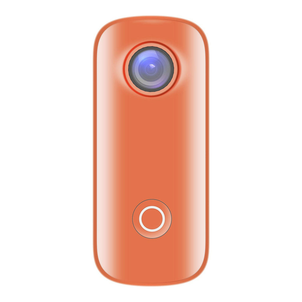 SJCAM C100+ Mini Action Camera 4K 30fps Video Digital Camera 30M Waterproof Magnetic Body Built-in Rechrageable Battery WiFi Connection APP Sharing with Waterproof Case Back Clip Lanyard-WAYBIKER