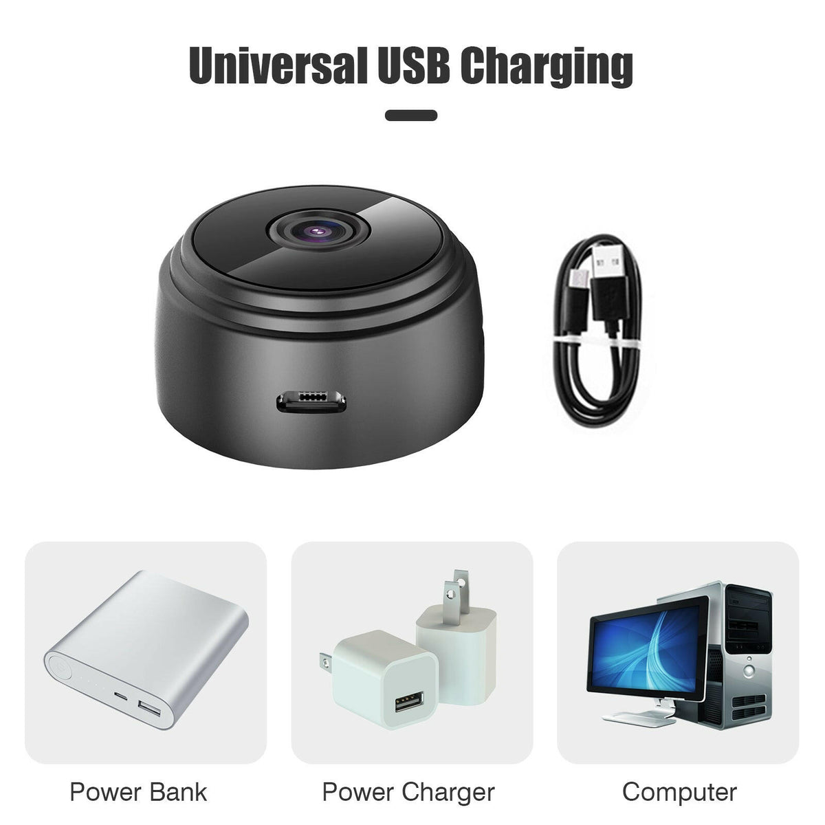 1080P WiFi Mini Camera Video Cam Camcorder 150° Wide Angle IR Night Vi