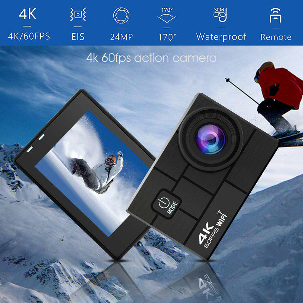 4K/60FPS 24MP High Resolution Sports Camera Portable DV Camcorder with