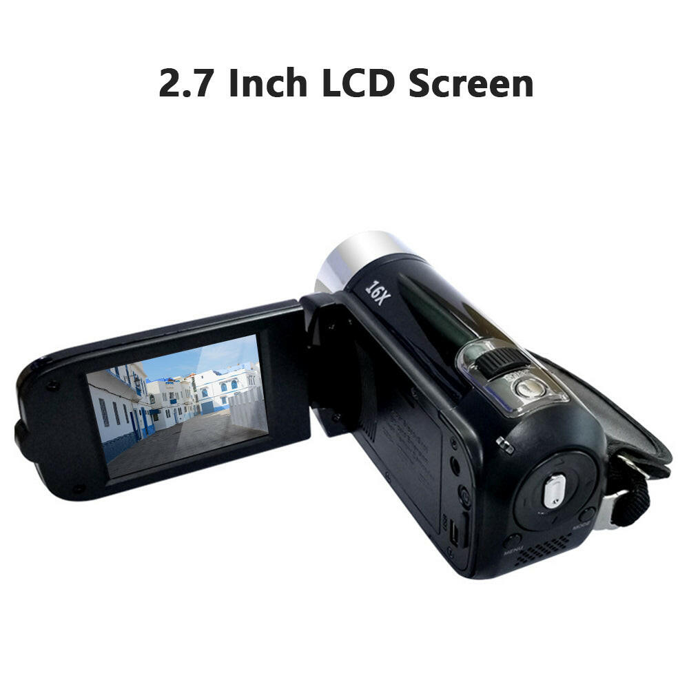 Portable 1080P High Definition Digital Video Camera DV Camcorder 16MP 2.7 Inch LCD Screen 16X Digital Zoom Built-in Battery