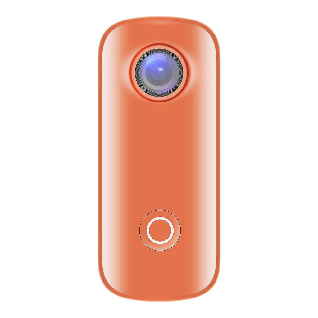 SJCAM C100 Mini Action Camera 1080P/30fps Digital Video Camera 30M Waterproof Magnetic Body Built-in Battery WiFi Connection APP Sharing with Waterproof Case Back Clip Lanyard-WAYBIKER