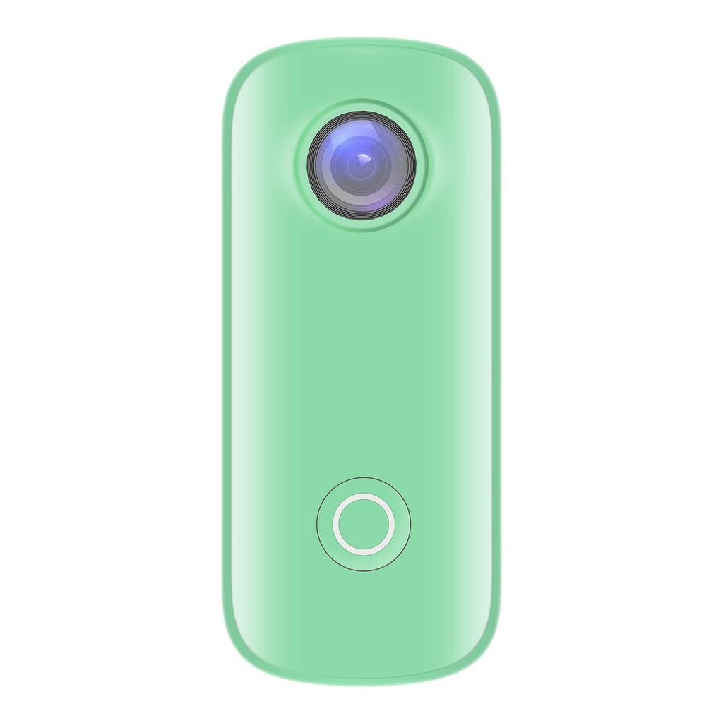 SJCAM C100 Mini Action Camera 1080P/30fps Digital Video Camera 30M Waterproof Magnetic Body Built-in Battery WiFi Connection APP Sharing with Waterproof Case Back Clip Lanyard-WAYBIKER