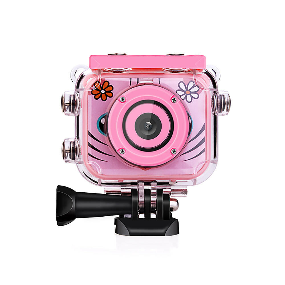 Kids Digital Video Camera Action Sports Camera 1080P 12MP Waterproof 30M Built-in Lithium Battery Christmas Gift New Year Present for Children Boys Girls-WAYBIKER