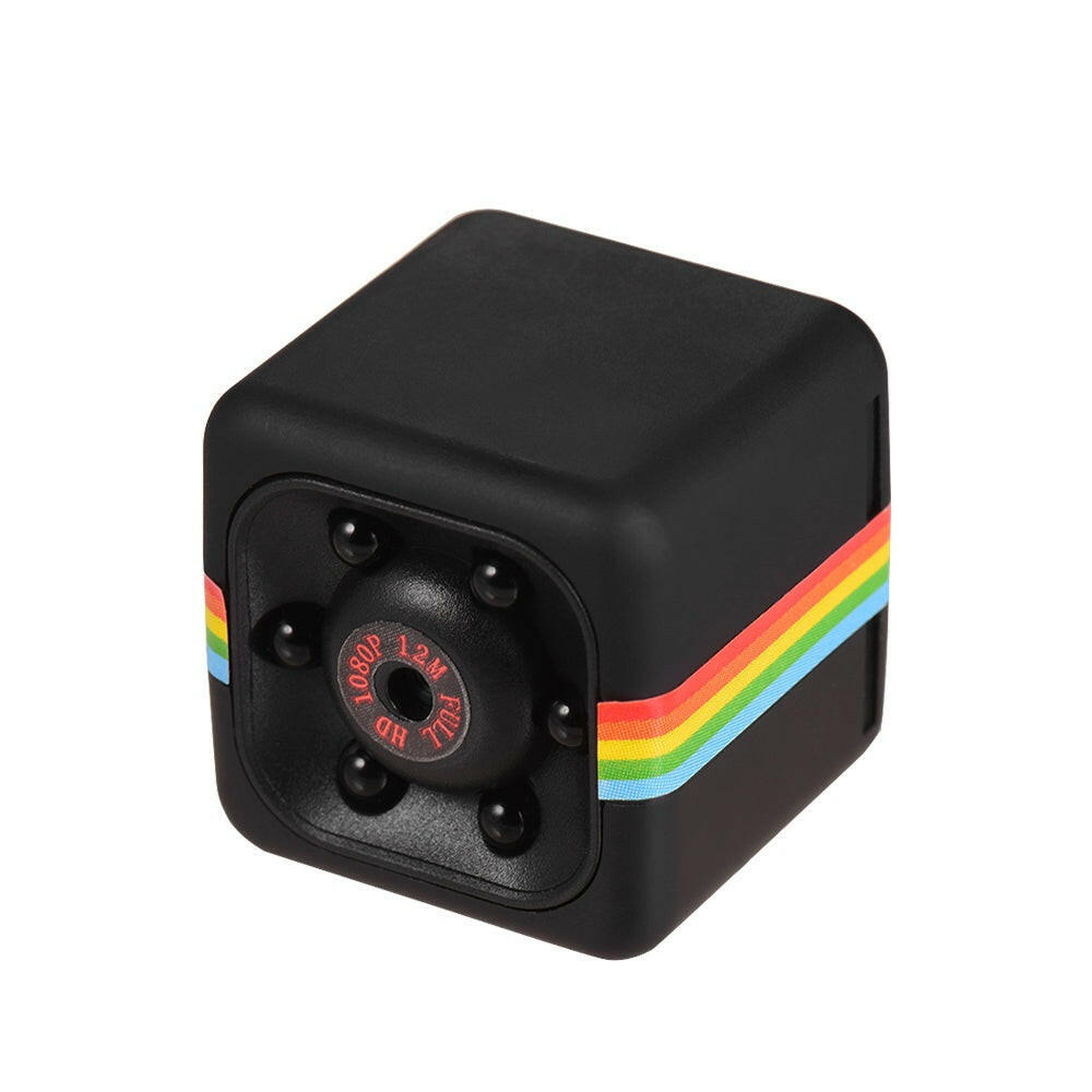 Mini Cube Camera 1080P Video 120°  Wide Angle 32GB Extended Memory Built-in Battery-WAYBIKER