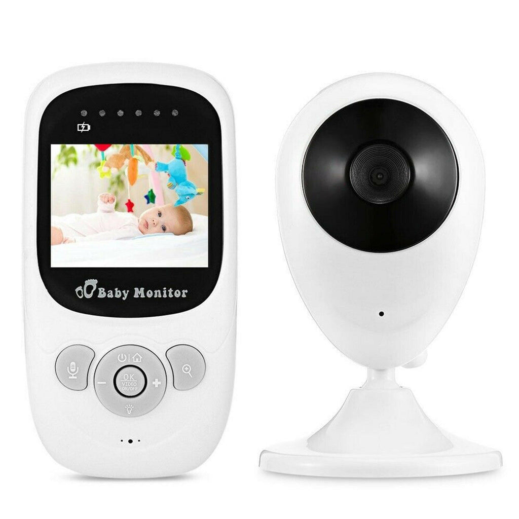 2.4 Inches LCD Baby Monitor Two-Way Audio 2.4G Wirelessly Temperature Detection Night Vision Home Security Camera Built-in Lullabies for Baby Pet Elderly-WAYBIKER