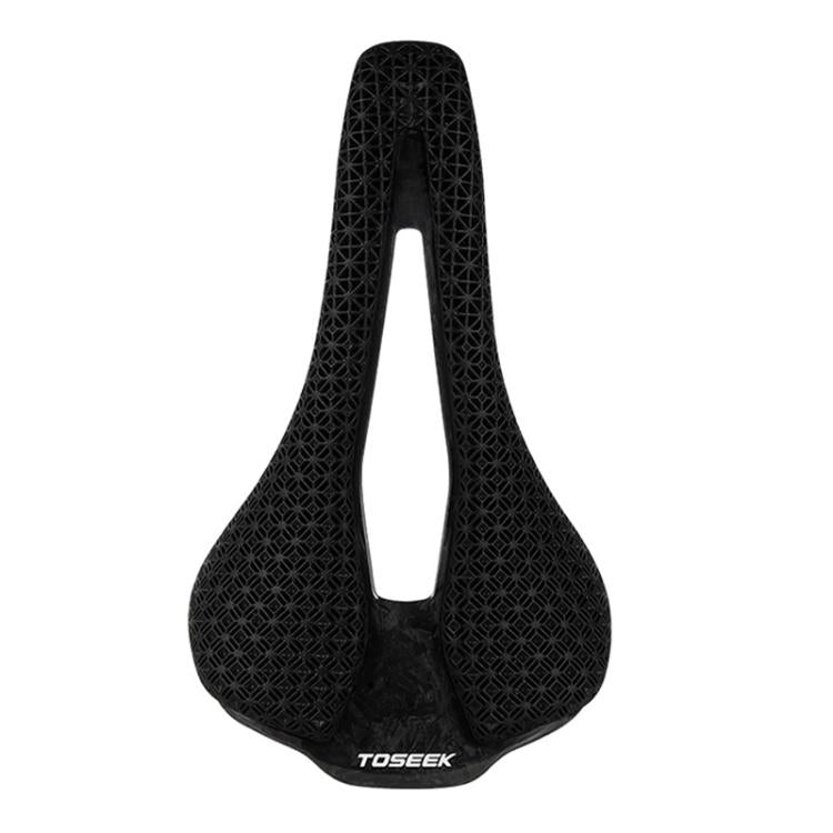 TOSEEK P10 Carbon Fiber 3D Printed Road Mountain Bike Seat, 143mm, 160mm