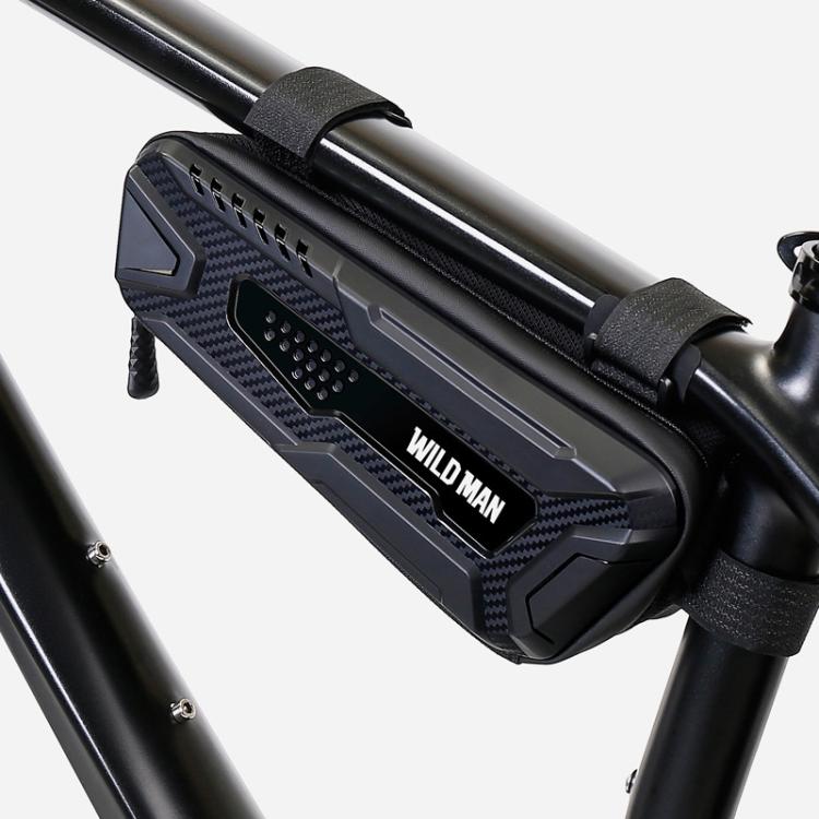 WILD MAN M40 Mountain Bicycle Front Beam Triangle Bag TPU Carbon Fiber Hard Shell Bag Cycling Equipment, M40
