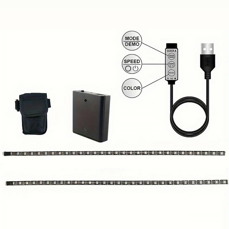 Skateboard RGB Ambient Light Strip with Battery Box