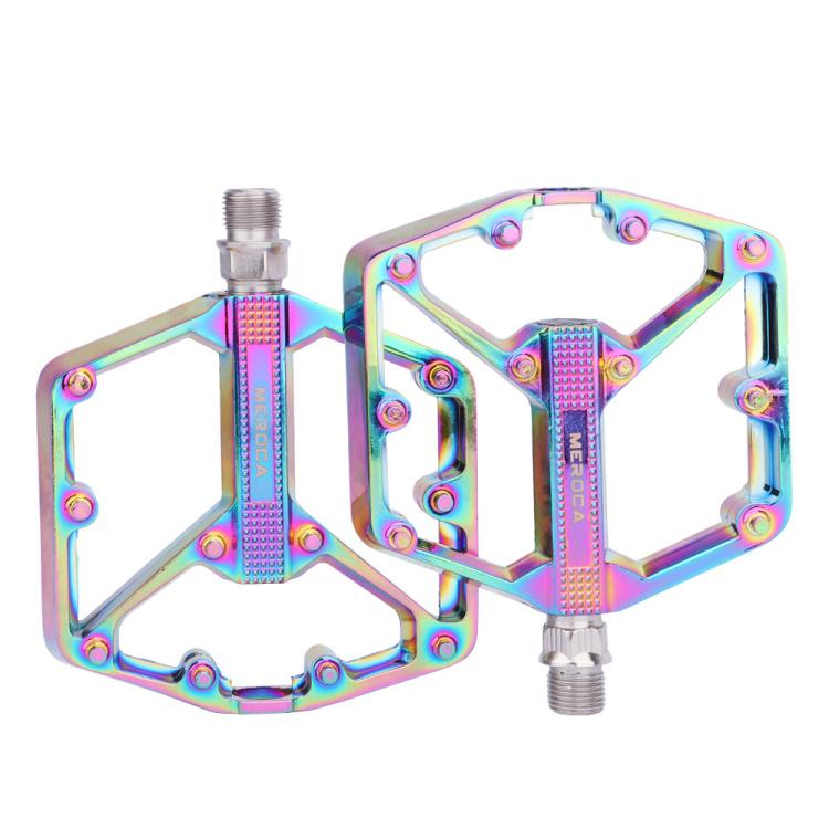 MEROCA Mountain Bike Pedals, Dual-DU Version, DU + Bearing Version, 3-Bearing Version