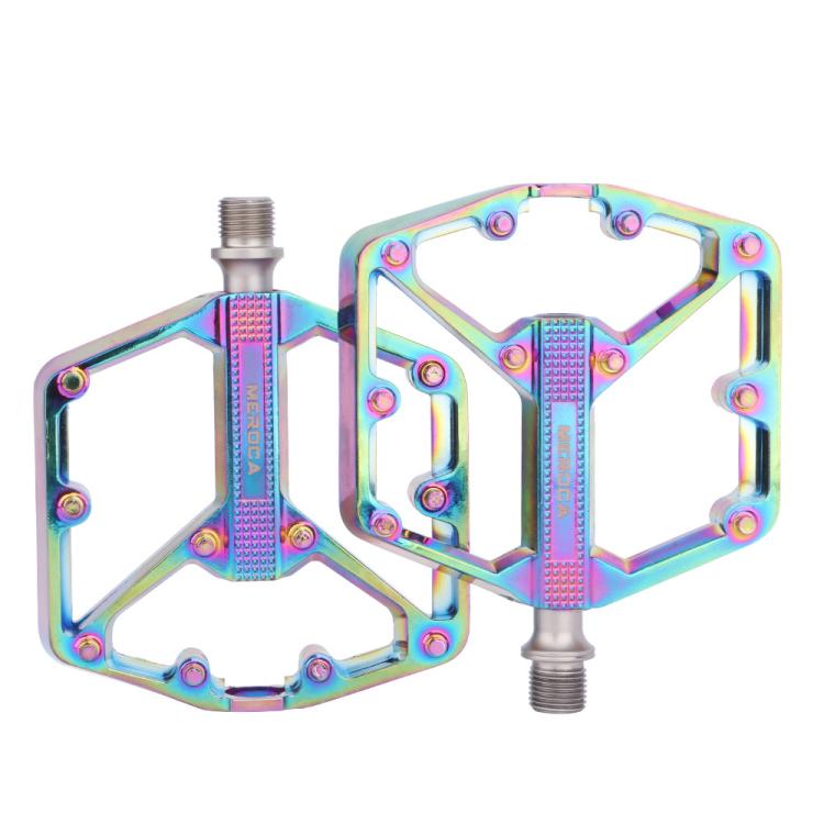 MEROCA Mountain Bike Pedals, Dual-DU Version, DU + Bearing Version, 3-Bearing Version