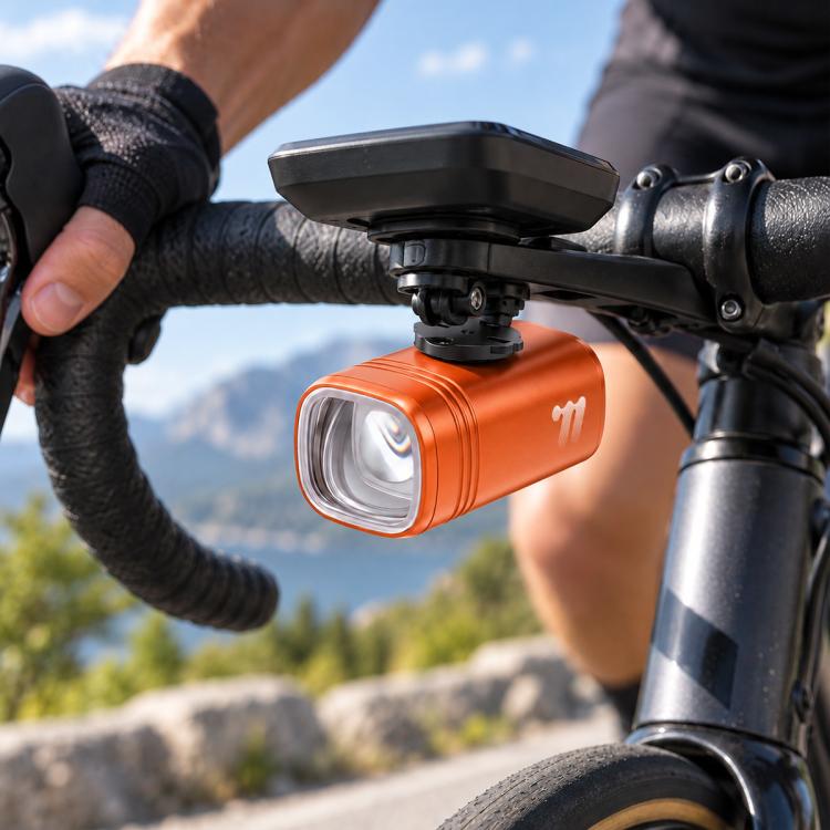 WEST BIKING 1300LM High Bright Mountain & Road Bikes Headlight for Night Riding, Under-Mount, Front-Mount