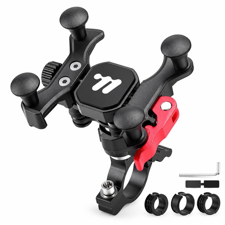 WEST BIKING Bike Phone Mount Shockproof Cycling Navigation Holder for MTB & Road Bikes, Stem Mount, Handlebar Mount, Mirror Mount