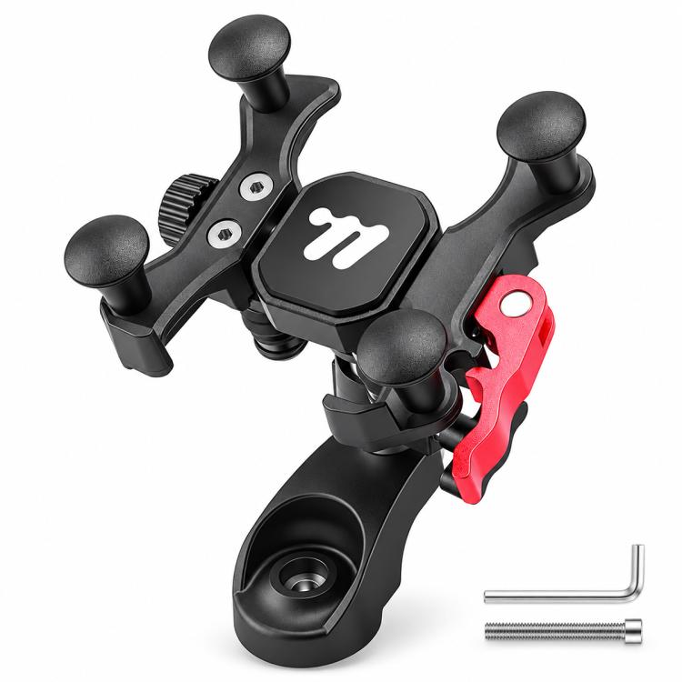 WEST BIKING Bike Phone Mount Shockproof Cycling Navigation Holder for MTB & Road Bikes, Stem Mount, Handlebar Mount, Mirror Mount