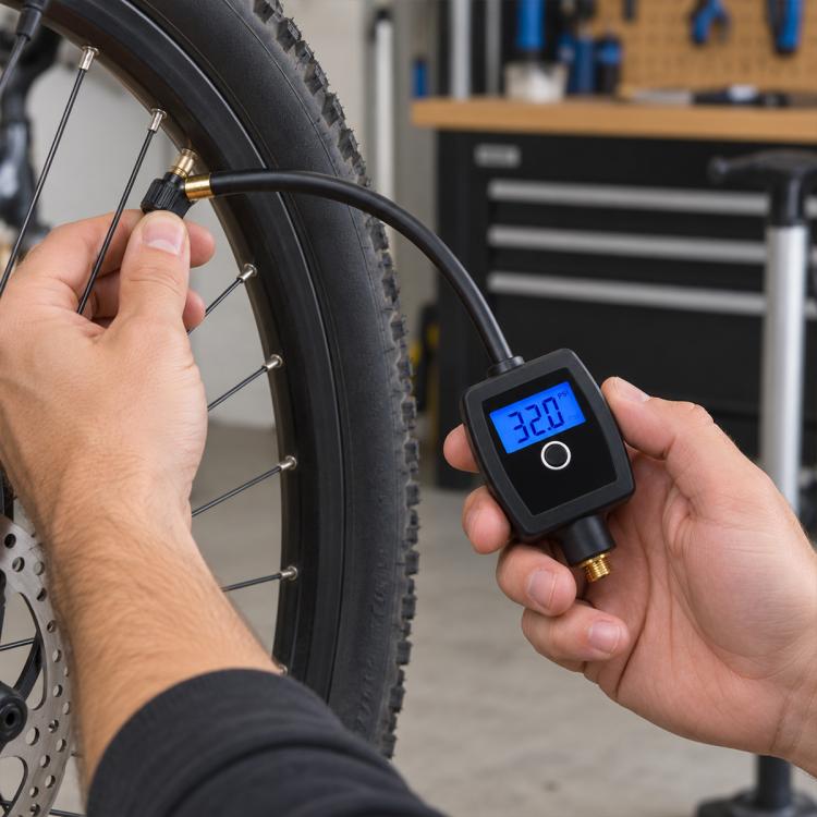 BIKERSAY PM100 Bicycle Electronic Digital Tire Pressure Gauge