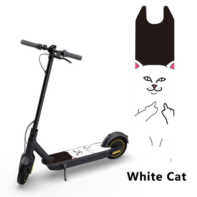 Electric Scooter Pedal Anti-slip Decorative Sticker for Ninebot MAX G30 / G30D, Graffiti, Camouflage, Fireworks, White Cat, Skull, UK Flag