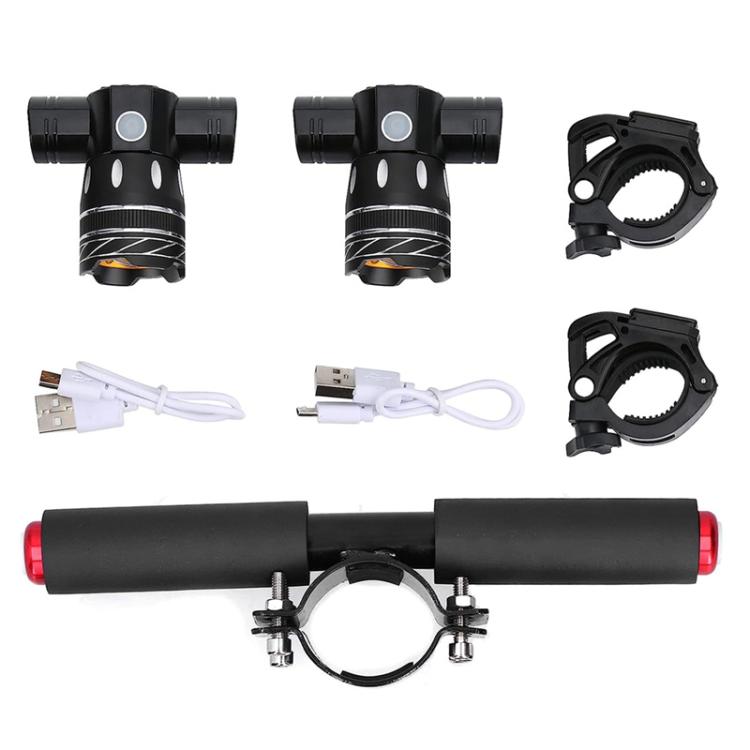 Electric Scooter Children Armrest Rod Riser Fixed Armrest with Dual Front and Side Light Kit for Ninebot ES1 / ES2 / ES3 / ES4
