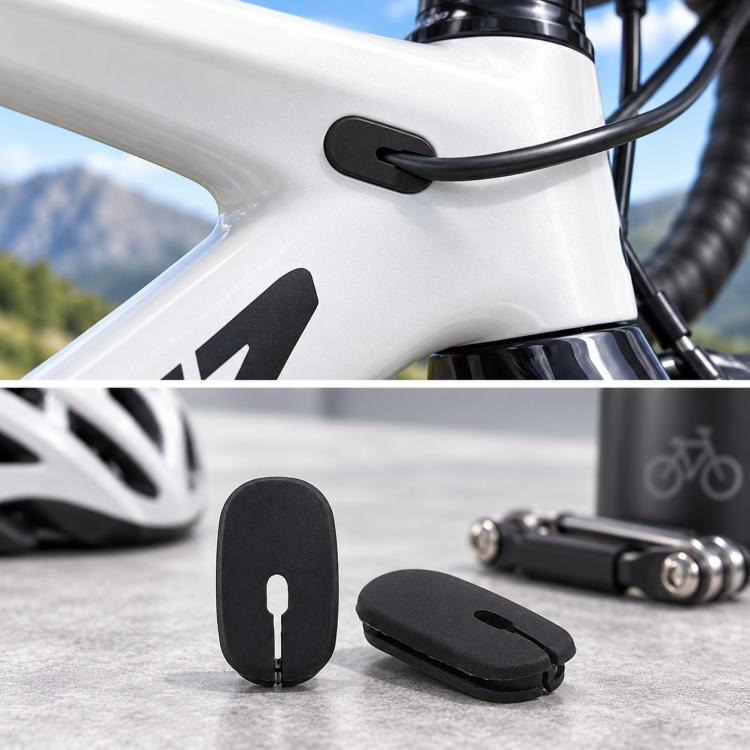 2 PCS/Pack Bicycle Carbon Frame Brake Cable Stop Derailleur Plug, without Hole, with Hole