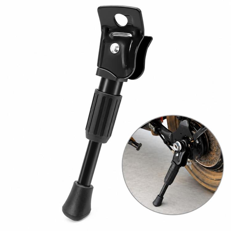 Adjustable Electric Bicycle Side Kickstand E-Bike Foot Support Retrofit Accessory, 12 inch, 16 inch