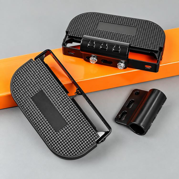 Electric Bike Guard Bar Foldable Side Foot Kit, 22-25mm Guard Bar, Large Foldable Pedals, 5cm Foldable Pedals + Guard Bar, Aluminum Pedals + Guard Bar, Large Foldable Pedals + Guard Bar