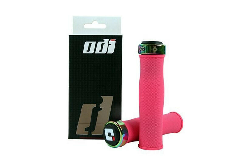 ODI Grips Soft Silicone Bicycle Handlebar Grips 22.2mm Anti-slip Mountain Bike Handle with Lock Ring for MTB BMX Folding Bike-WAYBIKER