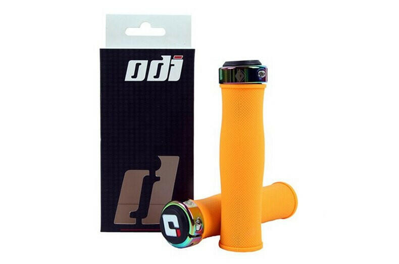 ODI Grips Soft Silicone Bicycle Handlebar Grips 22.2mm Anti-slip Mountain Bike Handle with Lock Ring for MTB BMX Folding Bike-WAYBIKER